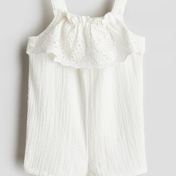 H&M Cream Ruffled Baby Romper - Picture 6 of 6